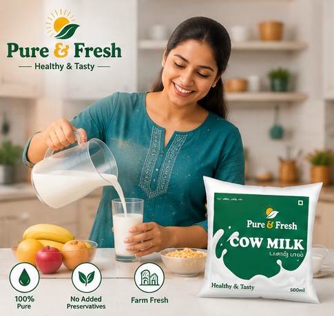 Pure & Fresh fresh cow milk